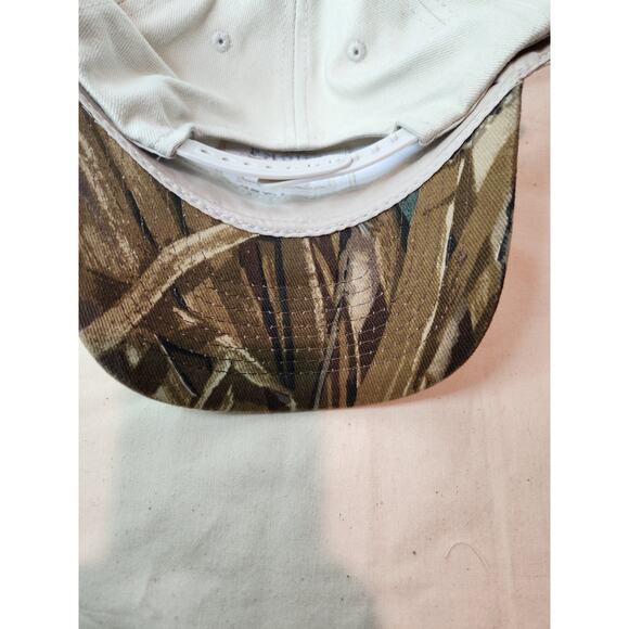 Ducks Unlimited Beige Camo Brim Hat Adjustable Snapback Cap Outdoors - Picture 3 of 6